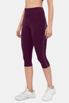 Amante High Rise Anti Microbial Capris - Blackberry Wine — thumbnail 2